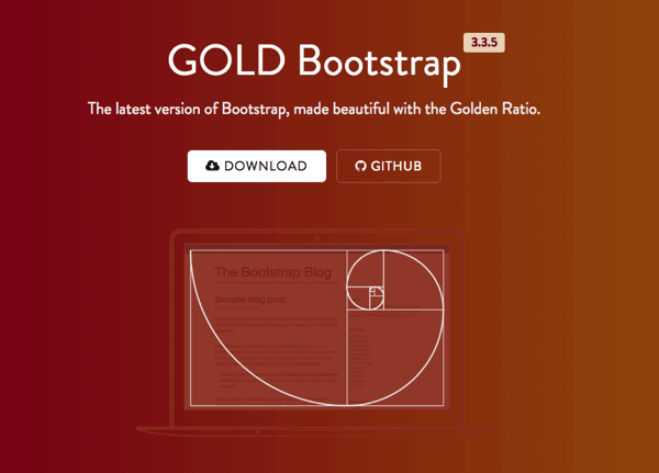 Bootstrap教程 Bootstrap學習 黃金比例分割