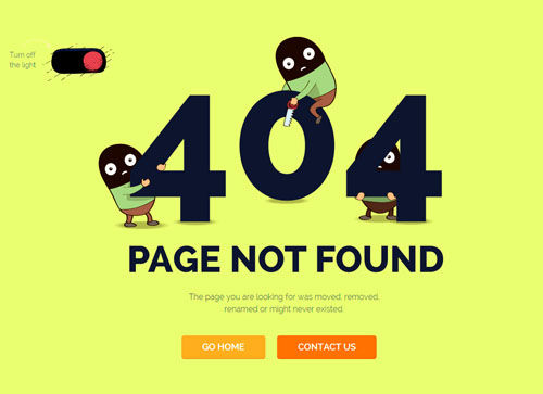 404頁面設計 404頁面賞析 404頁面制作 網站404頁面