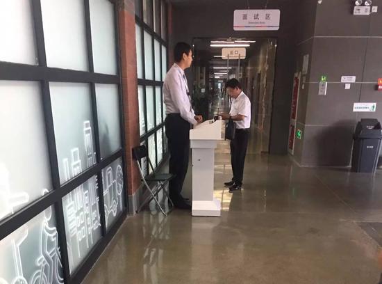 圖為北京五八信息技術有限公司大廳一角。（新華社記者宓盈婷 攝）